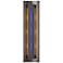 Gallery 27.25"H Blue Glass Straight Cutout Oil Rubbed Bronze Sconce