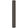 Gallery 35.6" High Decaf Acrylic Oil Rubbed Bronze Sconce