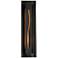 Gallery Amber Glass Curved Energy Efficient Wall Sconce