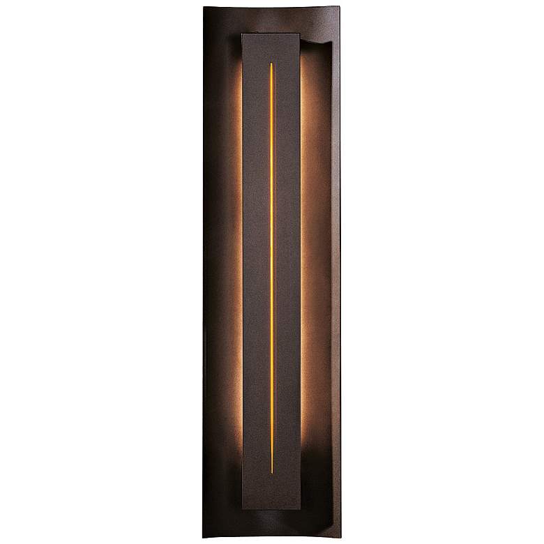 Image 1 Gallery Collection Amber Glass Energy Efficient Wall Sconce