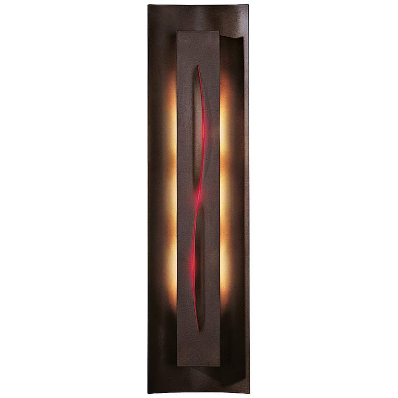 Image 1 Gallery Collection Red Glass 27 1/4" High Wall Sconce