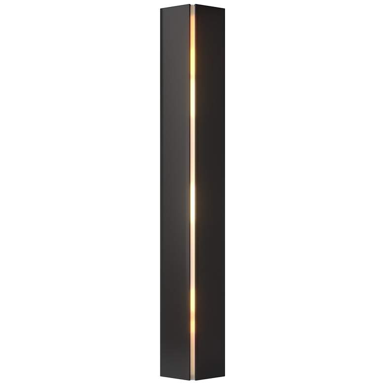Image 1 Gallery Small Sconce - Black Finish - Ivory Art Glass