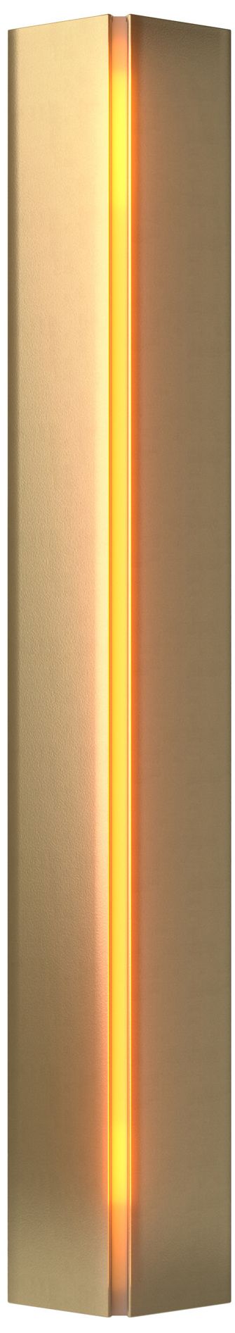 Gallery Small Sconce - Modern Brass - Amber Glass - Made to Order