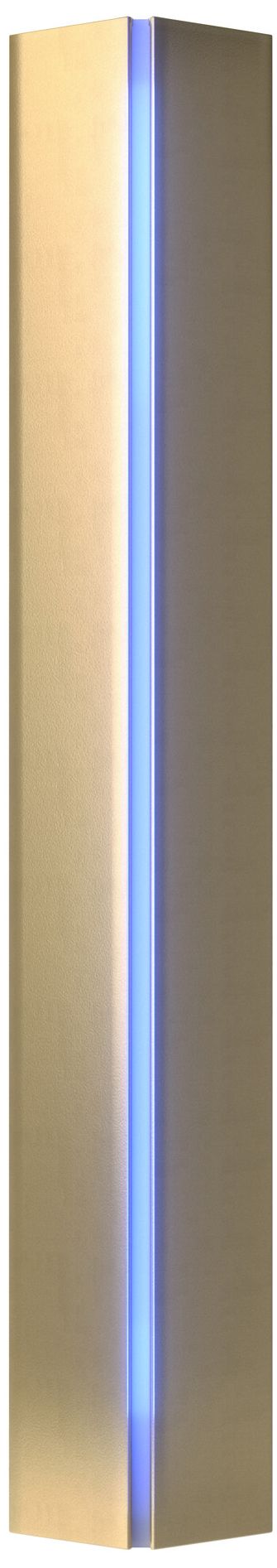 Gallery Small Sconce - Modern Brass - Blue Glass - Made to Order