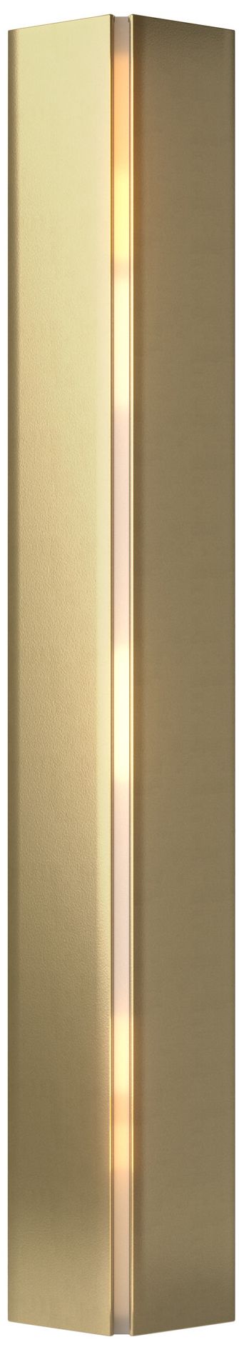 Gallery Small Sconce - Modern Brass - Ivory Art Glass - Made to Order