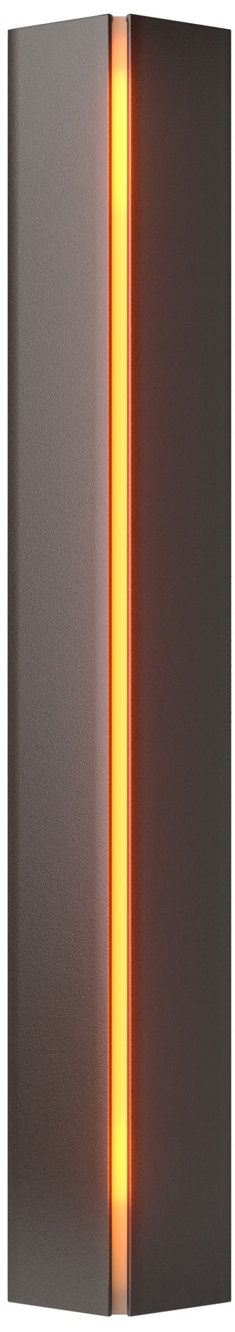 Gallery Small Sconce - Oil Rubbed Bronze - Amber Glass - Made to Order
