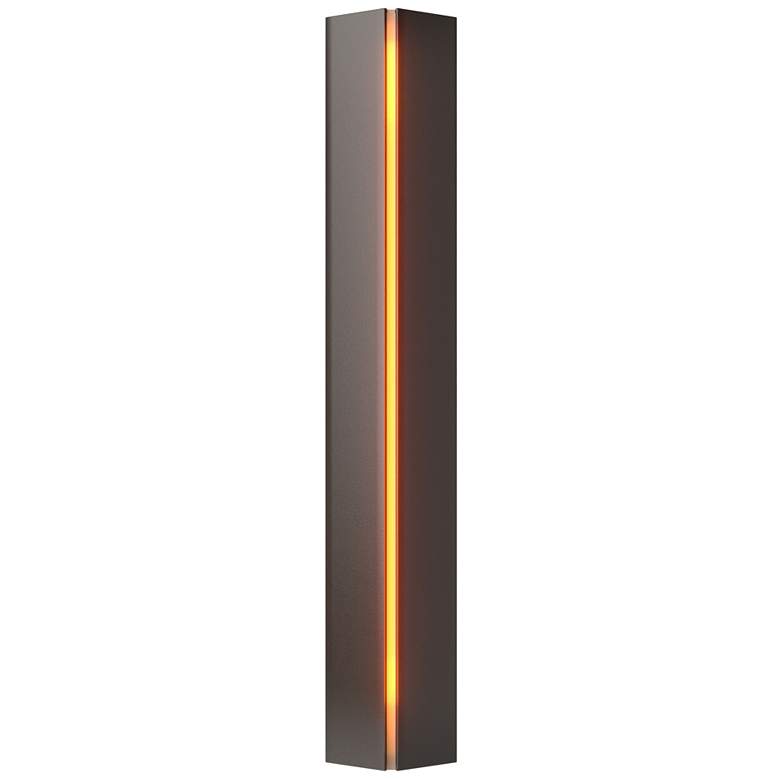 Image 1 Gallery Small Sconce - Oil Rubbed Bronze - Amber Glass