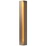 Gallery Small Sconce - Soft Gold Finish - Amber Glass