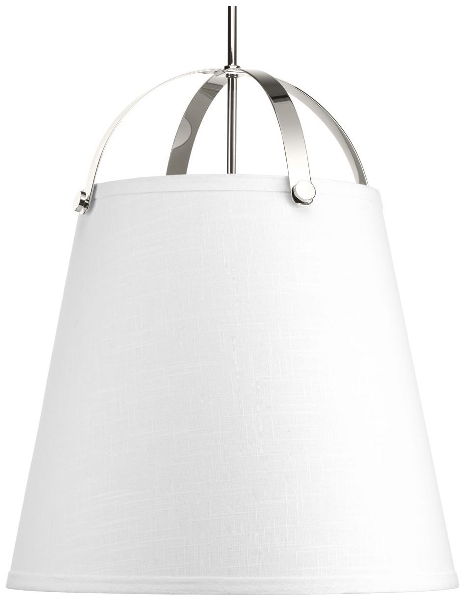 Thumbnail1 of Galley Collection Three-Light Linen Shade Pendant Light