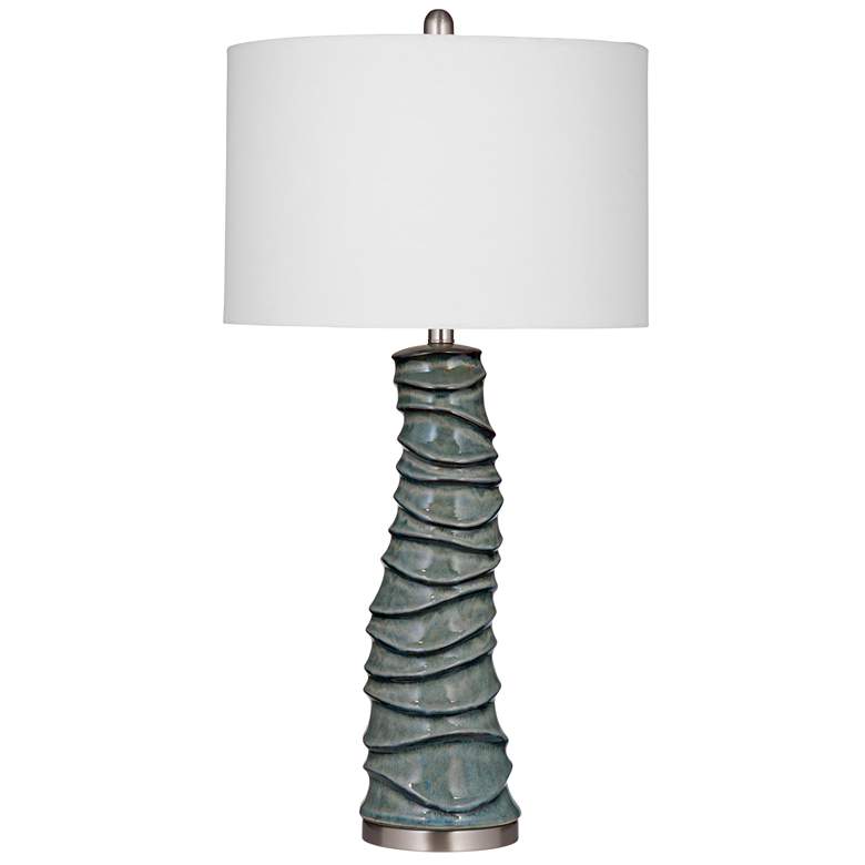 Image 1 Gallie 31 inch Modern Styled Blue Table Lamp