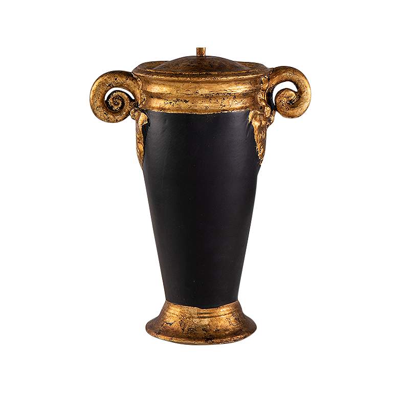 Image 3 Gallier Black Distressed Gold Metal Table Lamp more views