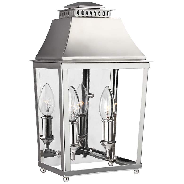 Image 1 Galloway 14 1/4" High Nickel 2-Light Wall Sconce