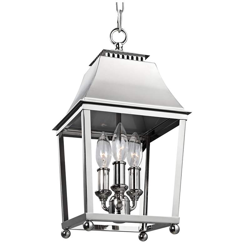 Image 1 Galloway 8 1/2" Wide Nickel Indoor Mini Pendant