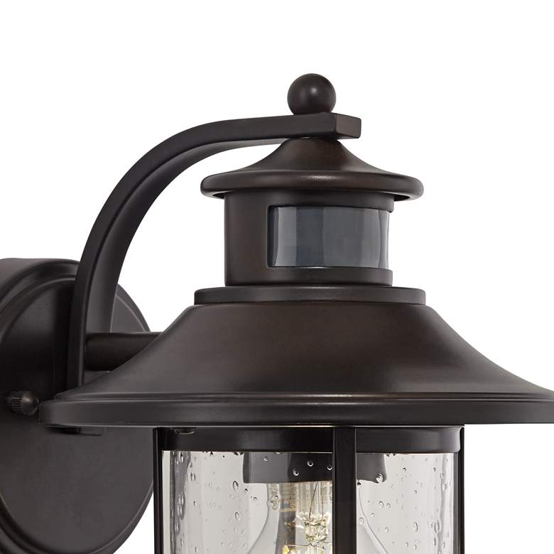 Image 3 Galt 11 1/4" High Bronze Motion Sensor Outdoor Wall Light Set of 2 more views