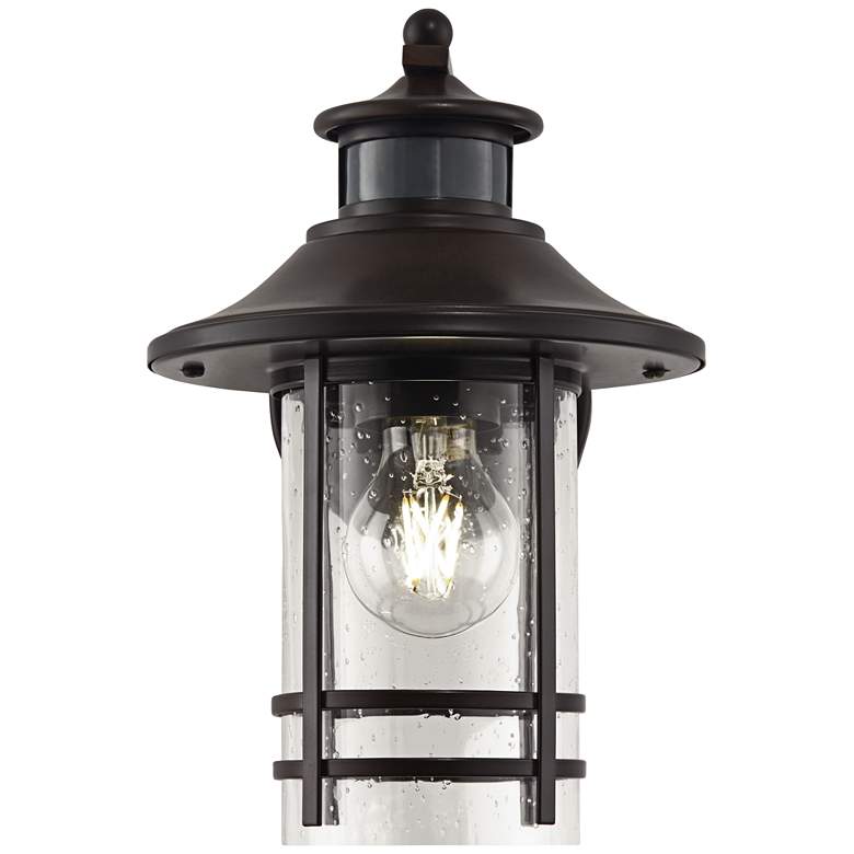Image 4 Galt 11 1/4" High Bronze Motion Sensor Outdoor Wall Light Set of 2 more views