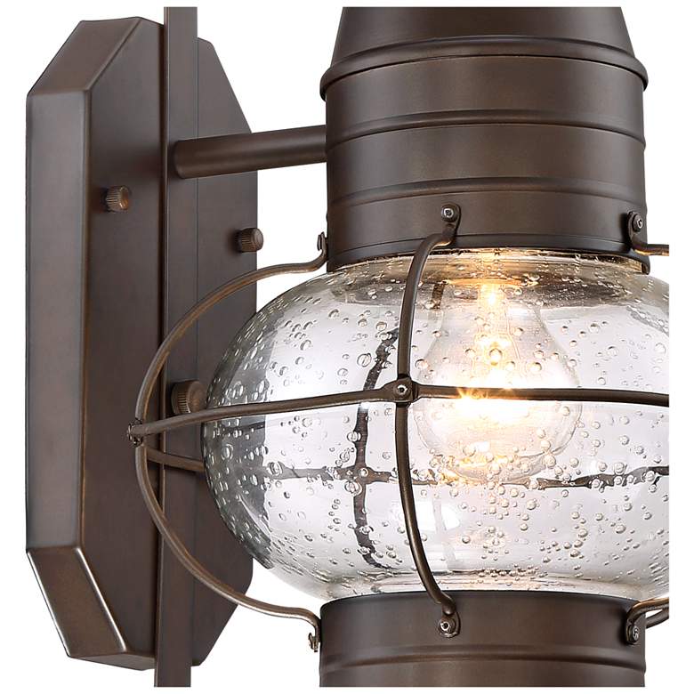 Image 4 Galt 19 3/4 inch High Bronze Motion Sensor Rustic Outdoor Lantern Light more views