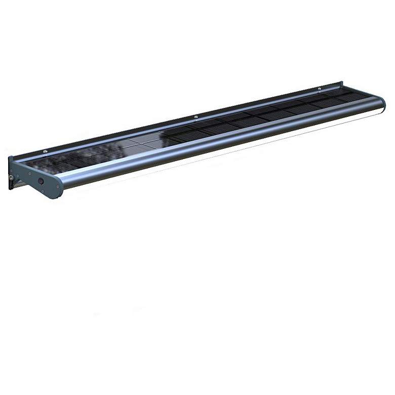 Image 7 Galt 47 1/4" Wide Gray Solar LED Wall Wash Flood Light more views