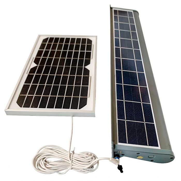 Galt 47 1/4" Wide Gray Solar LED Wall Wash Flood Light