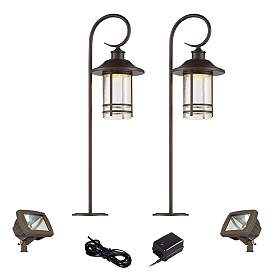 Image1 of Galt Oil-Rubbed Bronze 6-Piece LED Path and Flood Light Set