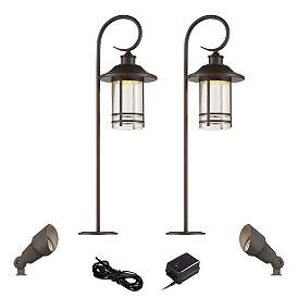 Image1 of Galt Oil-Rubbed Bronze 6-Piece LED Path and Spot Light Set