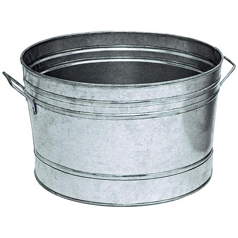 Image 1 Galvanized Steel 16 1/4" Round Tub