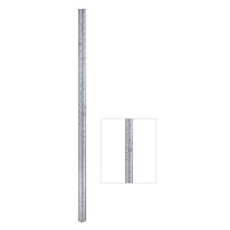 Image 1 Galvanized Steel 84 inch High Outdoor Direct Burial Pole