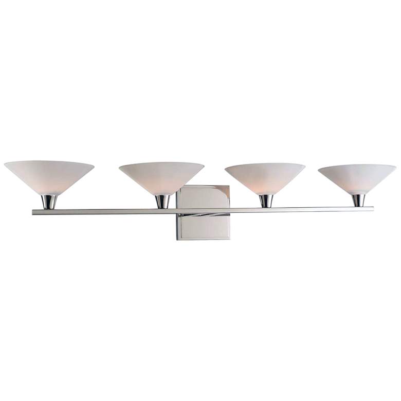 Image 1 Galvaston 31 inch Wide Polished Nickel 4-LED Bath Light