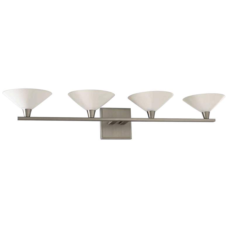 Image 2 Galvaston 31" Wide Satin Nickel 4-LED Bath Light