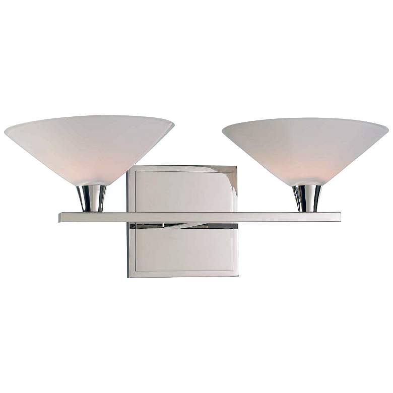 Image 1 Galvaston 6" High Polished Nickel 2-LED Wall Sconce