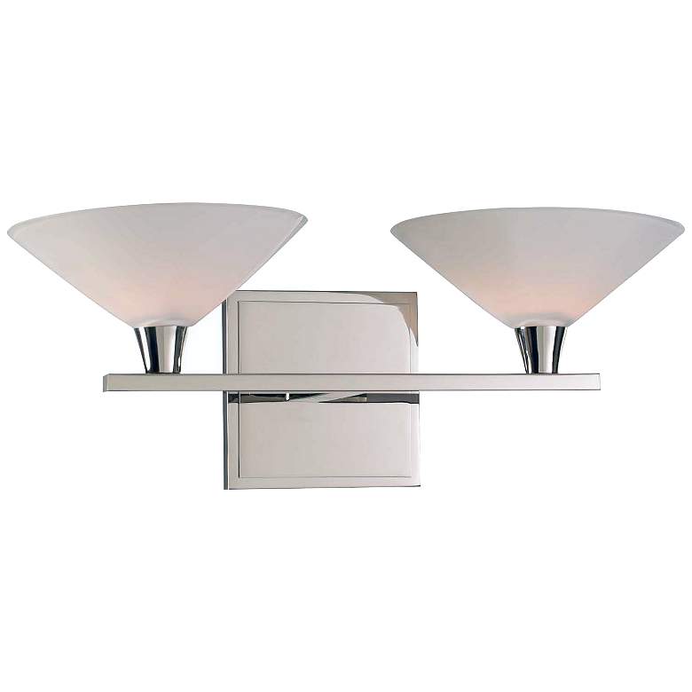 Image 1 Galvaston 6 inch High Polished Nickel 2-LED Wall Sconce