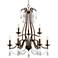 Galveston 30" Wide Painted Tobacco 9-Light Tiered Chandelier