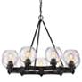 Thumbnail3 of Galveston 37" Wide Rubbed Bronze 9-Light Chandelier more views