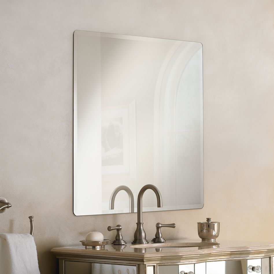 36 inch frameless mirror