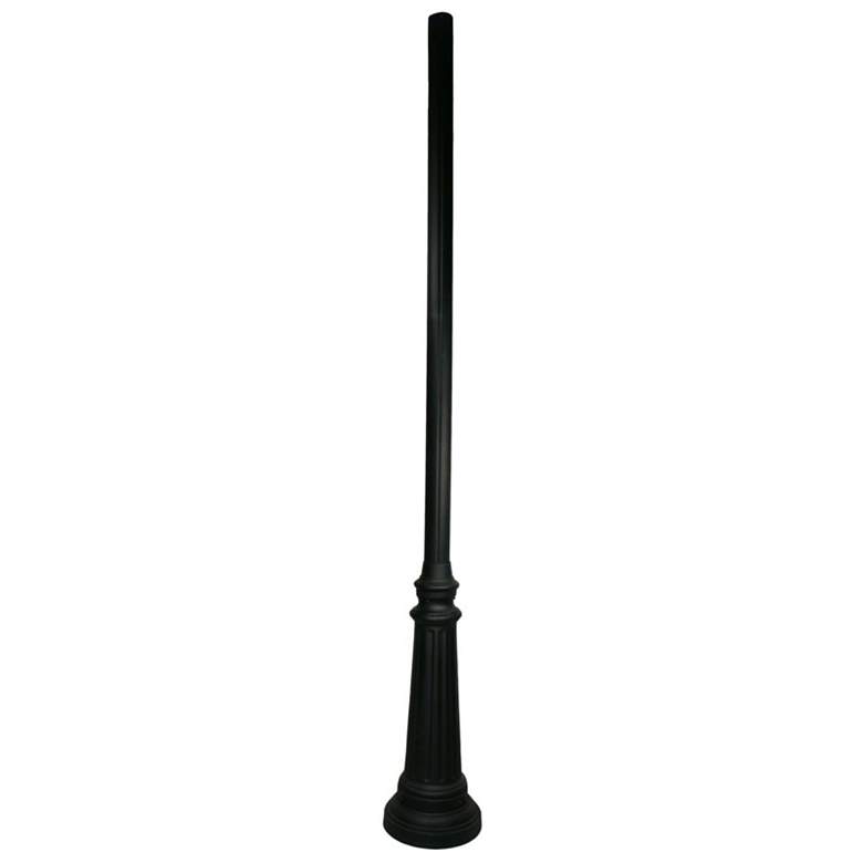 Image 1 Galvis 96 1/2" High Black Metal Outdoor Pole