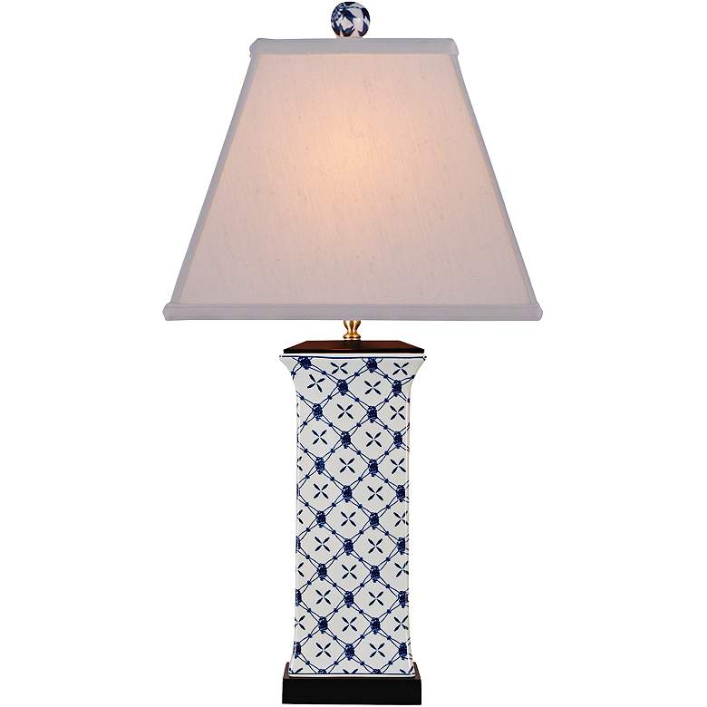 Image 2 Galway Blue and White Porcelain Table Lamp