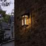 3_Gama Sonic 14 1/2" High Modern Farmhouse Solar Powered Wall Light more views