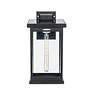 5_Gama Sonic 14 1/2" High Modern Farmhouse Solar Powered Wall Light more views