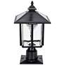 3_Gama Sonic Casita 15 1/4" High Black Solar LED Post-Pier Mount Light