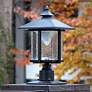2_Gama Sonic Casita 15 1/4" High Black Solar LED Post-Pier Mount Light