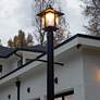 7_Gama Sonic Casita 15 1/4" High Black Solar LED Post-Pier Mount Light more views