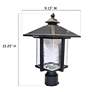 Watch A Video About the Casita Black LED Outdoor Solar Post or Pier Light