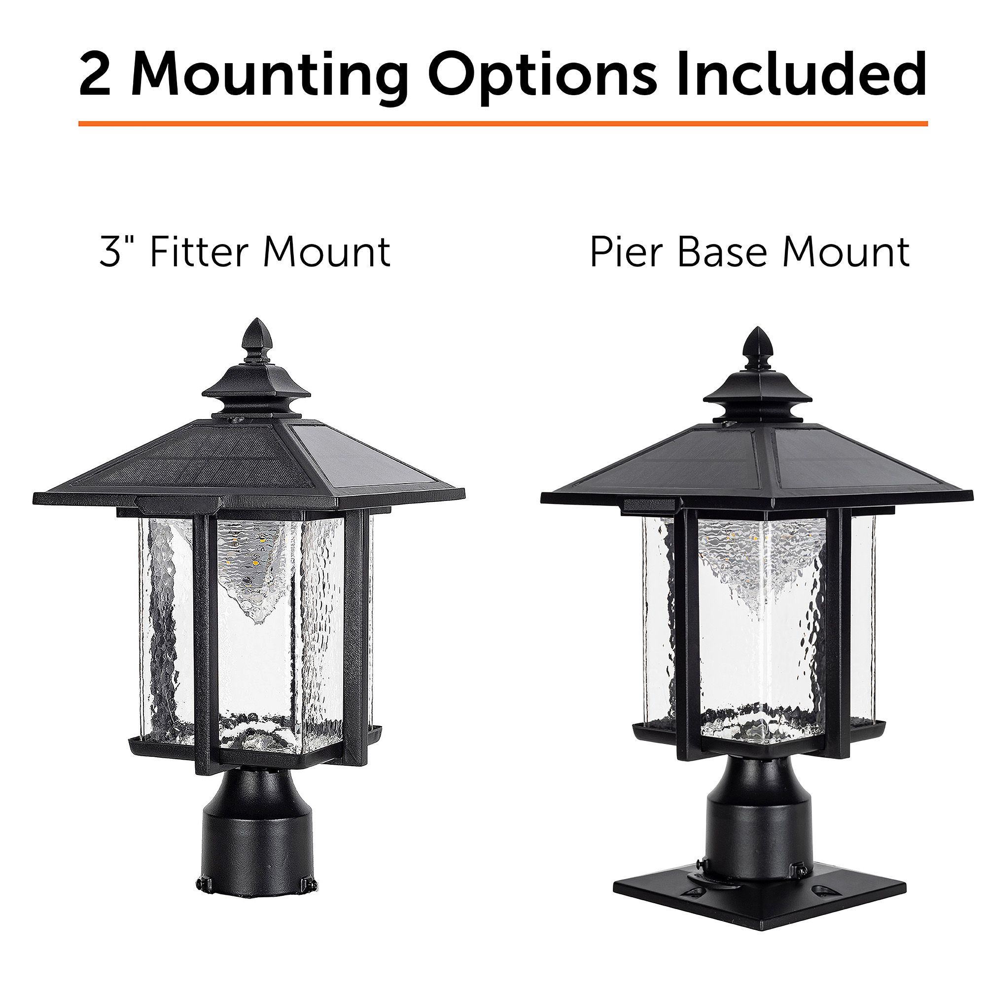 Watch A Video About the Casita Black LED Outdoor Solar Post or Pier Light