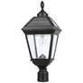 4_Gama Sonic Imperial Bulb 24 1/4"H Black Solar LED Outdoor Post Light