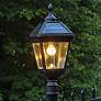 3_Gama Sonic Imperial Bulb 24 1/4"H Black Solar LED Outdoor Post Light