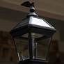 5_Gama Sonic Imperial Bulb 24 1/4"H Black Solar LED Outdoor Post Light more views