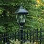 6_Gama Sonic Imperial Bulb 24 1/4"H Black Solar LED Outdoor Post Light more views
