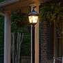 7_Gama Sonic Imperial Bulb 24 1/4"H Black Solar LED Outdoor Post Light more views