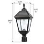 Watch A Video About the Imperial Bulb Black LED Solar Outdoor Post Light