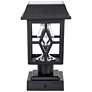 4_Gama Sonic Luna II 9" High Black GS LED Solar Lights Set of 2 more views