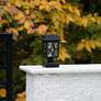 6_Gama Sonic Luna II 9" High Black GS LED Solar Lights Set of 2 more views